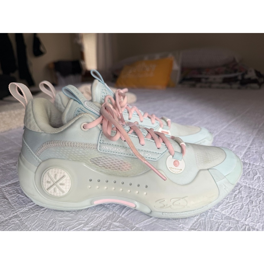 Li-Ning Way of Wade 10 Low Mint Basketball Shoes Men's Size 8 ABAS083-15